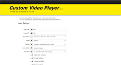 Desktop Screenshot of embed.customvideoplayer.net
